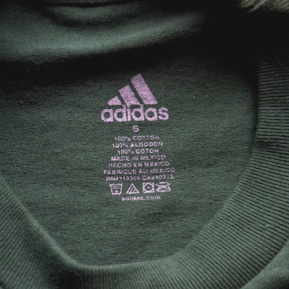 NWOT! green adidas spellout tee - Picture 4 of 4